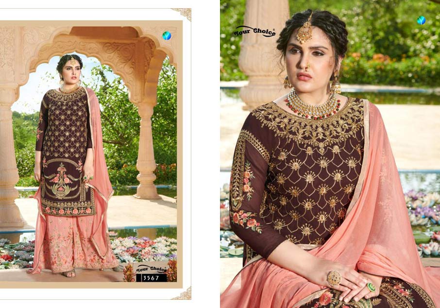 Glorina Vol-5 Georgette Sarara Salwar Suits Set Glorina Vol-5 Georgette Sarara Salwar Suits Set